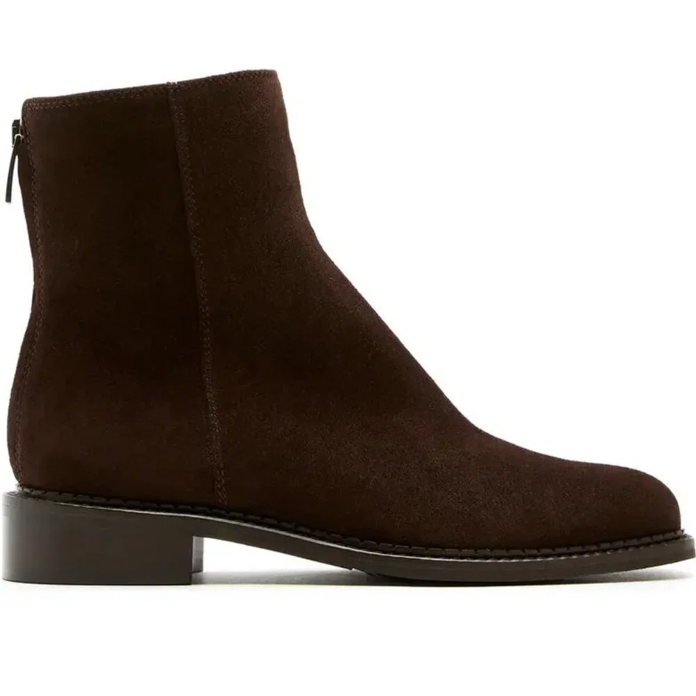La Canadienne Selina City Dry Waterproof Bootie Boots Size 5.5 Brown Suede NEW - Picture 5 of 15